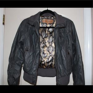 Faux leather jacket